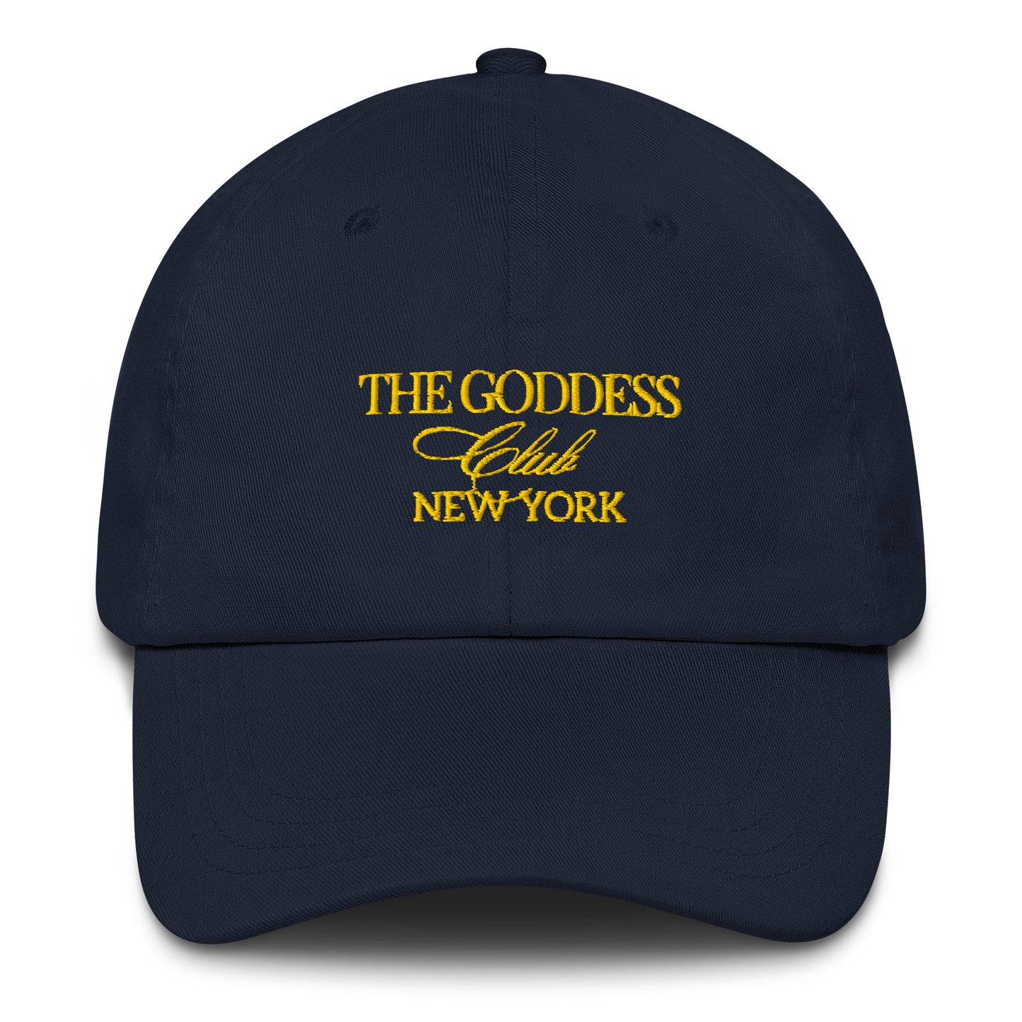 The Goddess Club Baseball Hat- Navy and Gold