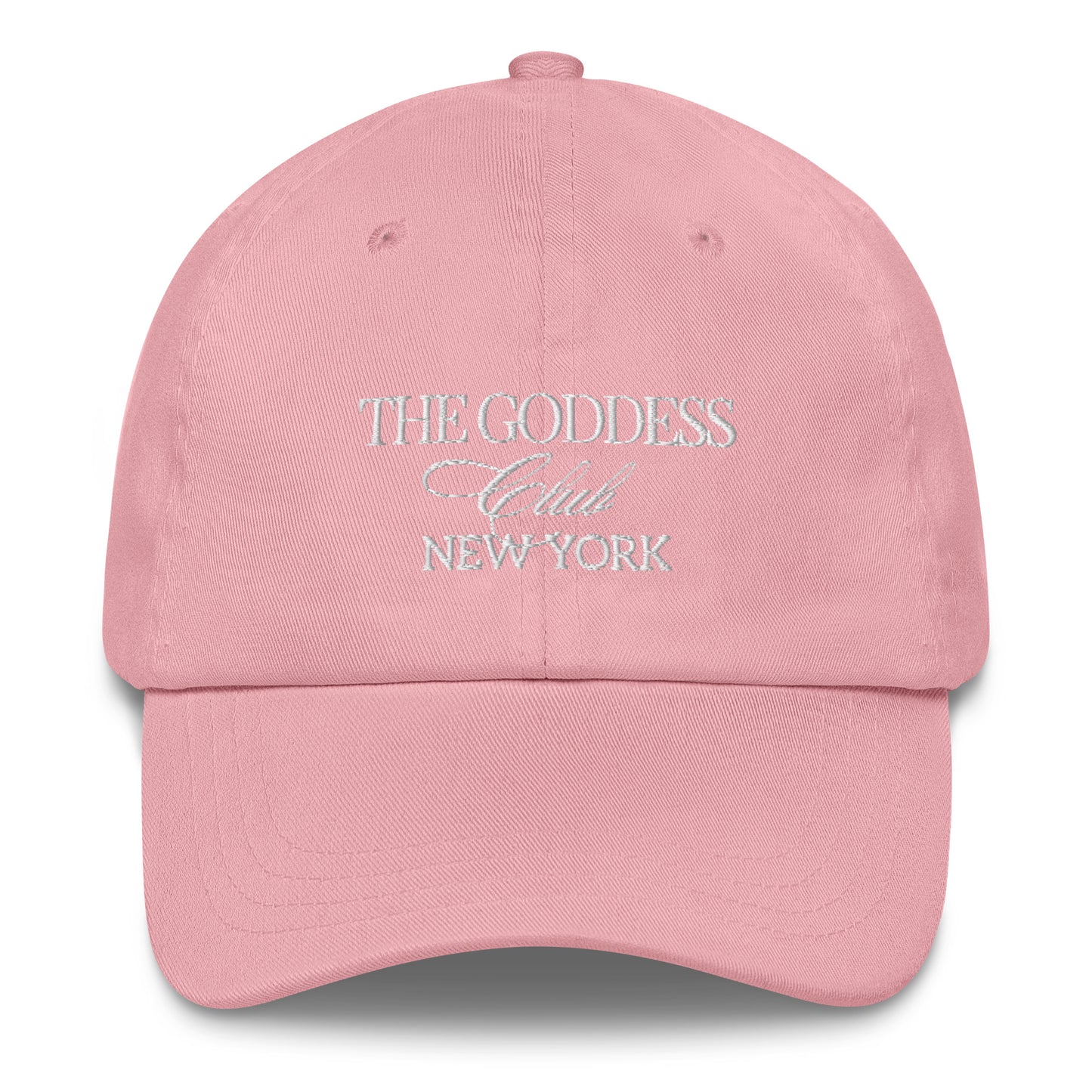 The Goddess Club Baseball Hat- Pink and White