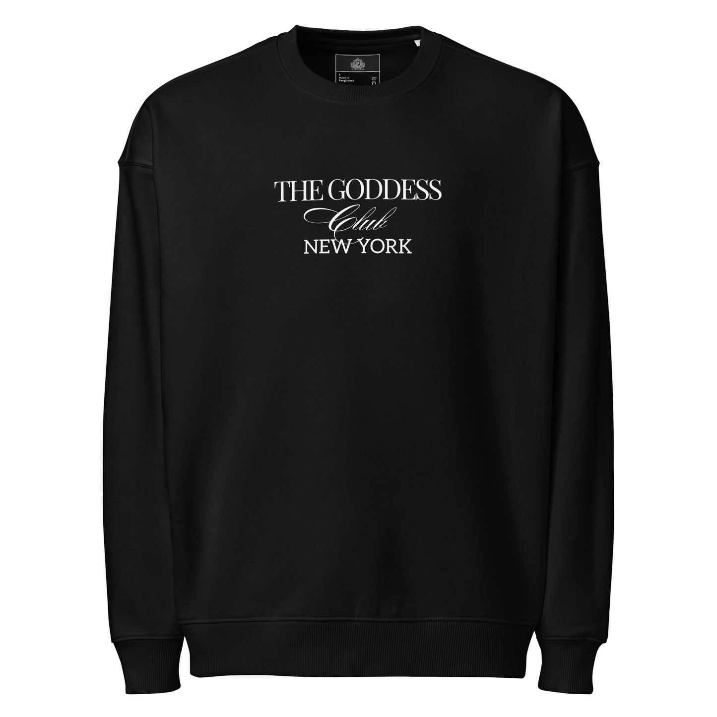 The Goddess Club Sweatshirt- Black and White