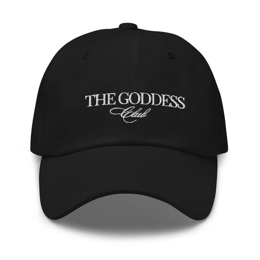 The Goddess Club Baseball Hat- Black and White