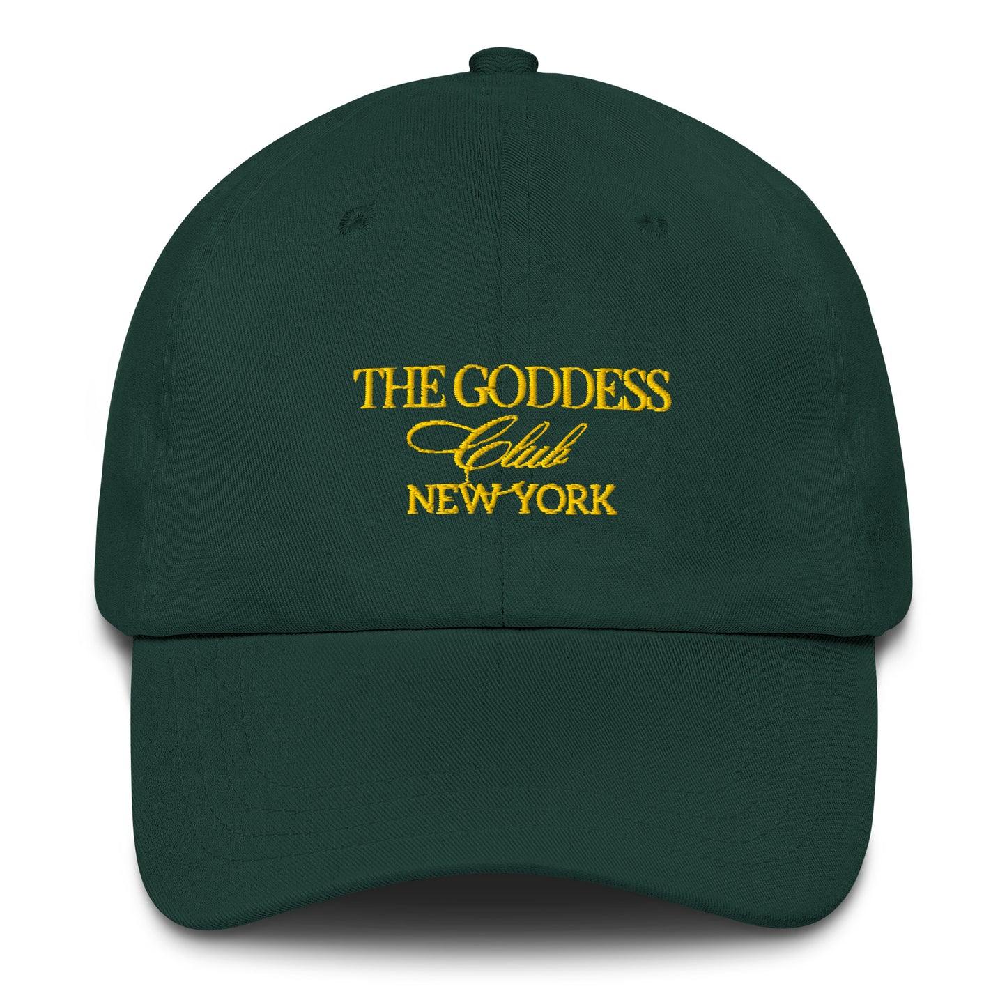 The Goddess Club Baseball Hat- Spruce and Gold