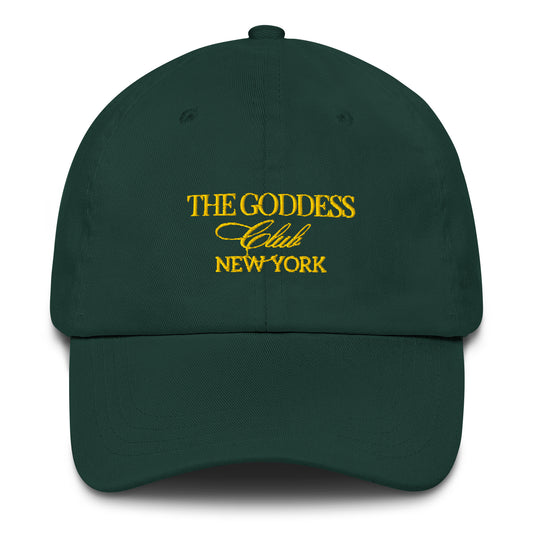 The Goddess Club Baseball Hat- Spruce and Gold