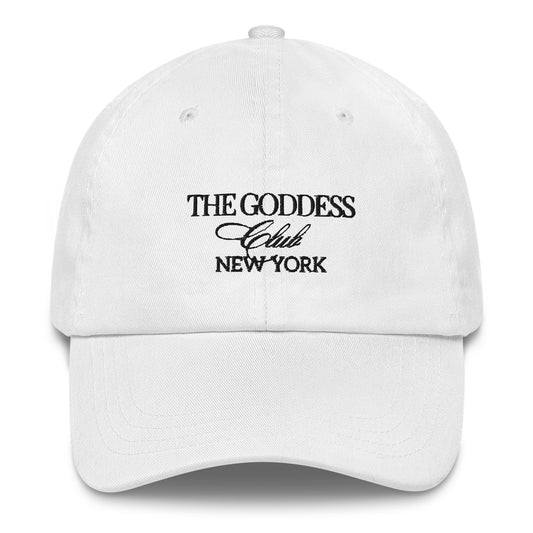 The Goddess Club Baseball Hat-  White and Black