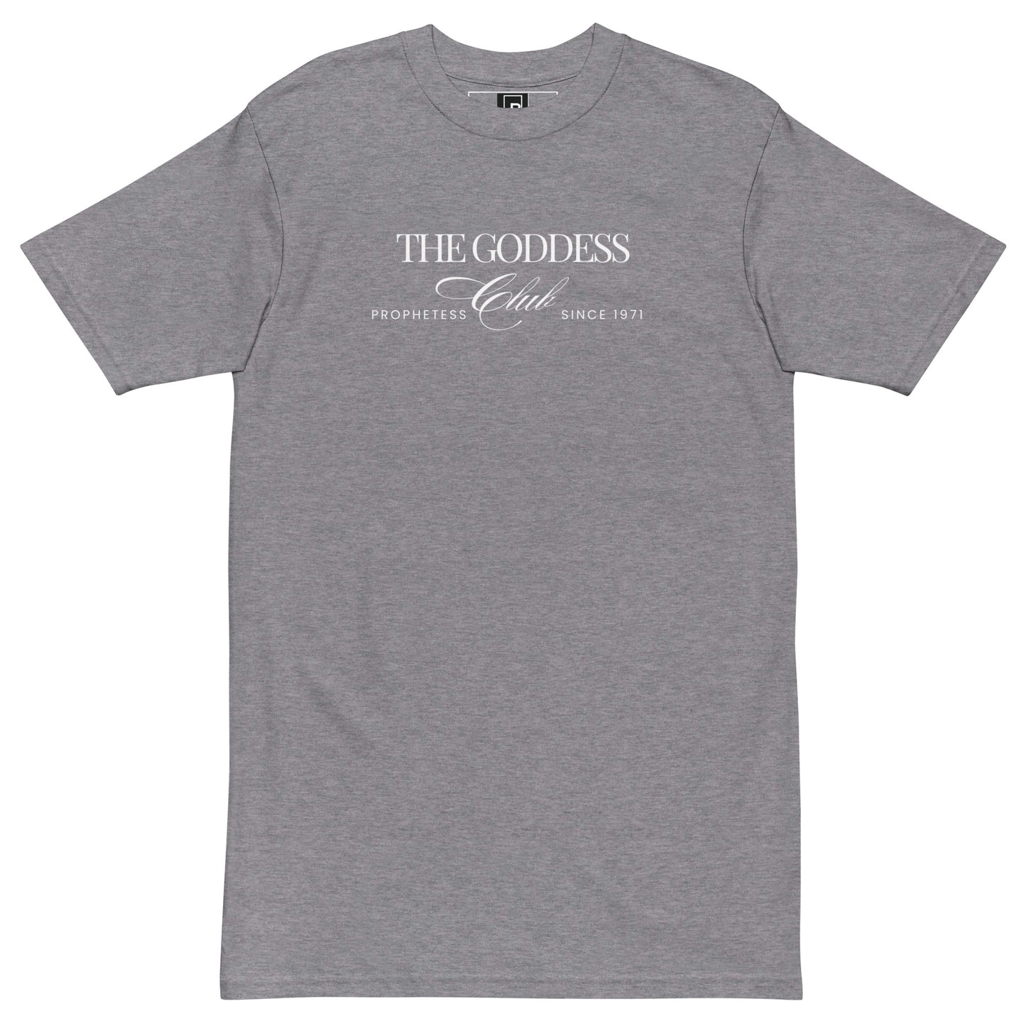 The Goddess Club T-Shirt -Grey and White