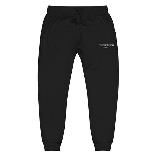 The Goddess Club Sweatpant- Black and White