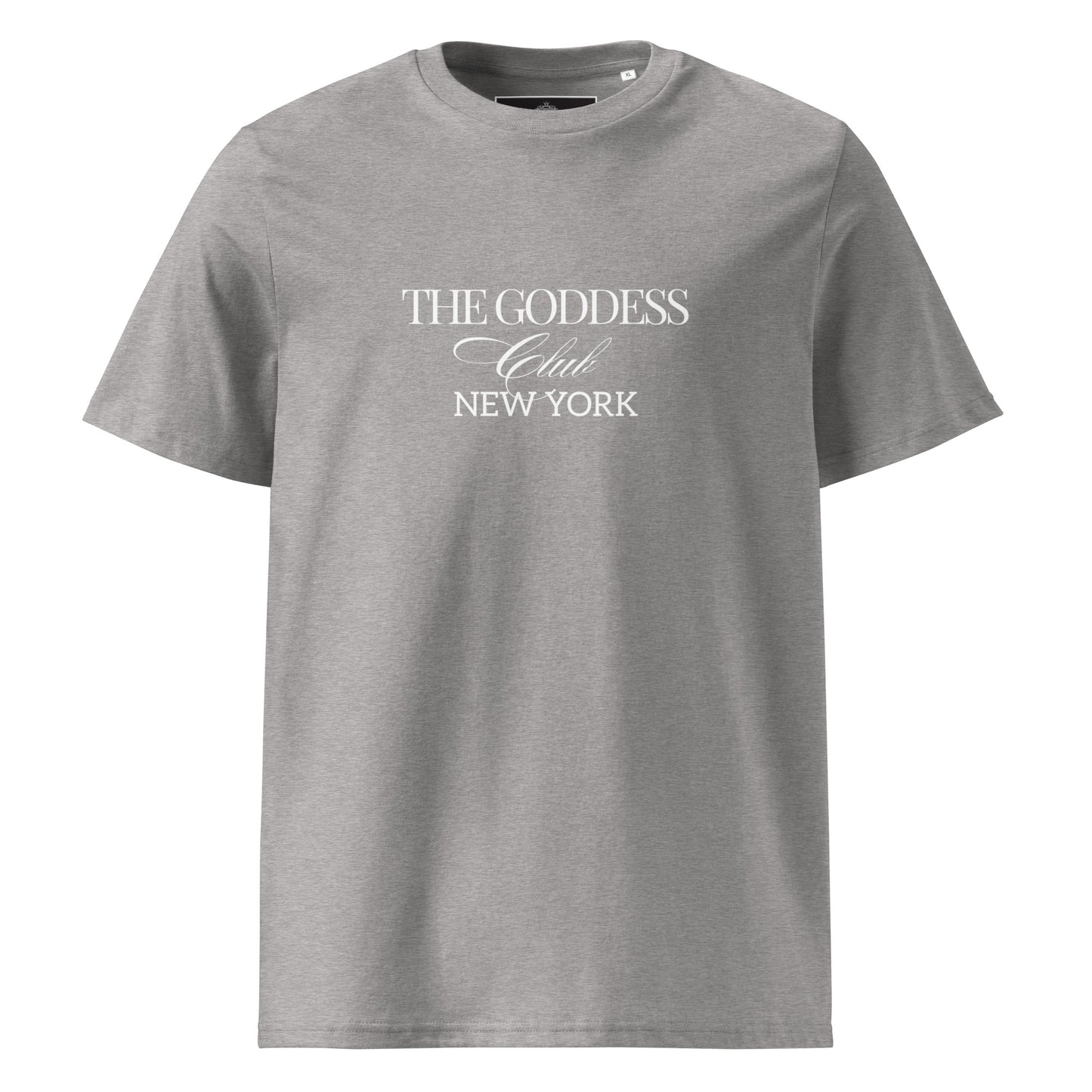 The Goddess Club Cotton T-Shirt – Gray and White