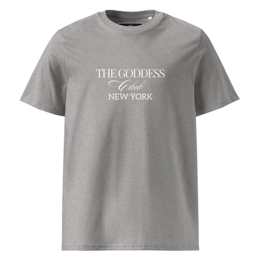 The Goddess Club Cotton T-Shirt – Gray and White