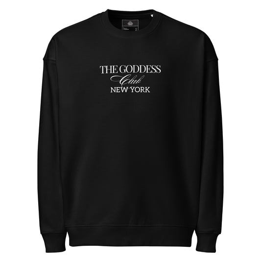 The Goddess Club Sweatshirt- Black and White