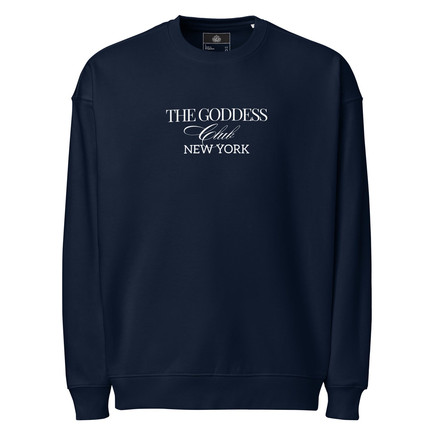 The Goddess Club Sweatshirt- Navy and White