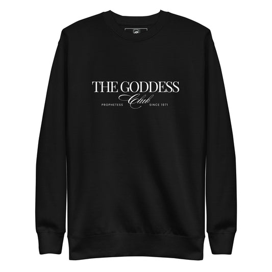 The Goddess Club Sweatshirt- Black and White