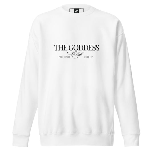 The Goddess Club Sweatshirt- Black and White